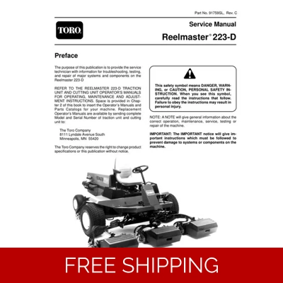 TORO-REELMASTER-223-D-SM-03280